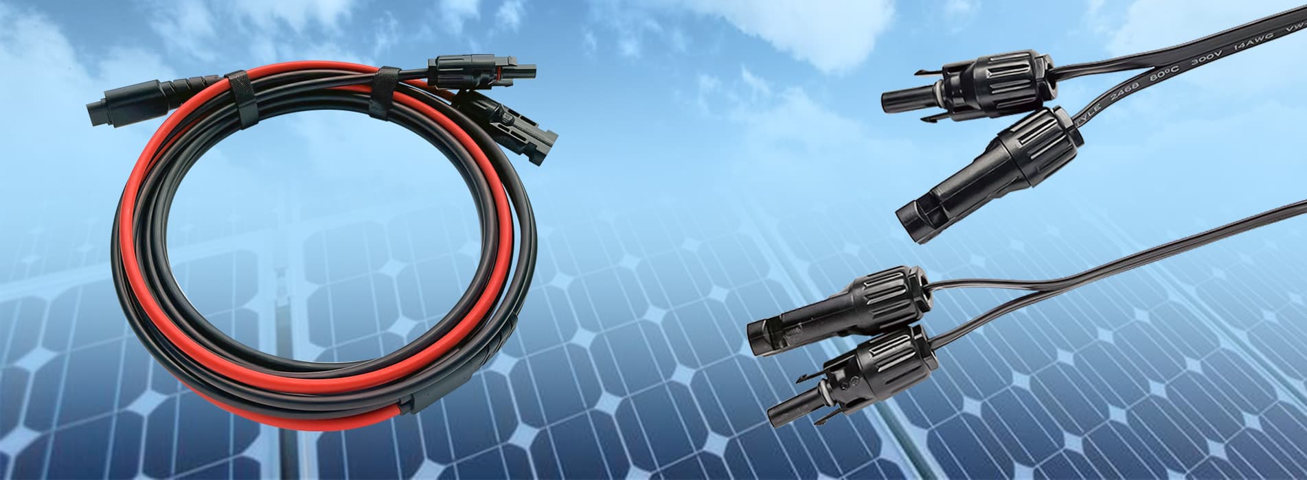 Connettori e cavi del pannello solare