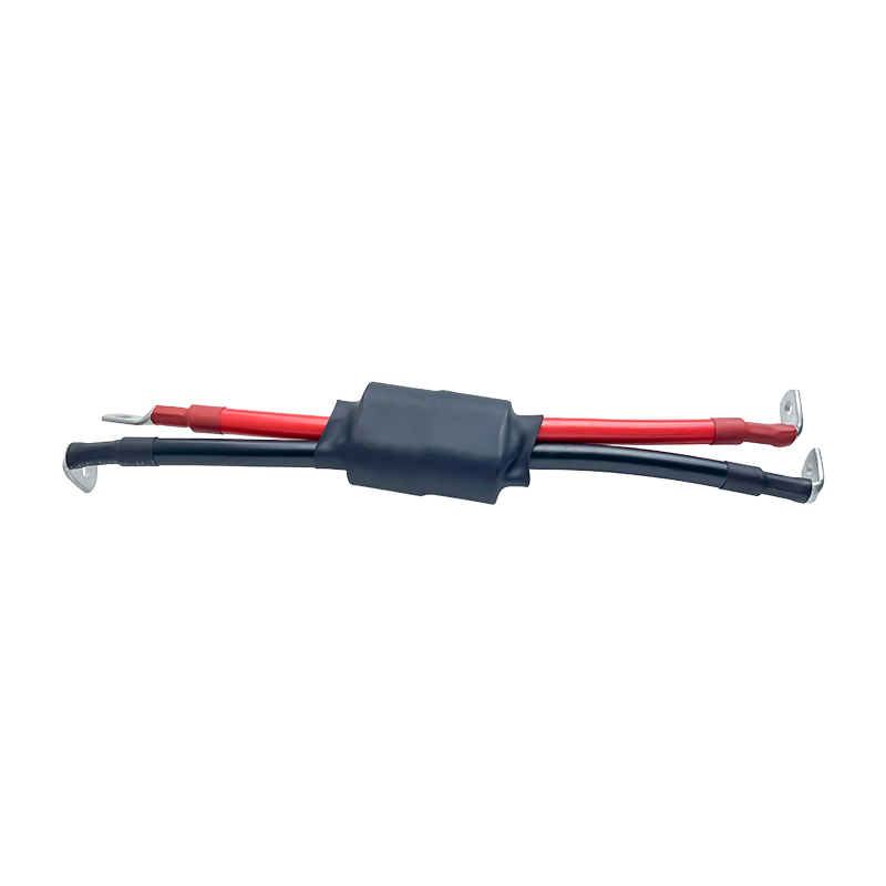UL3512 4AWG red black inverter cable assembly with ferrite core